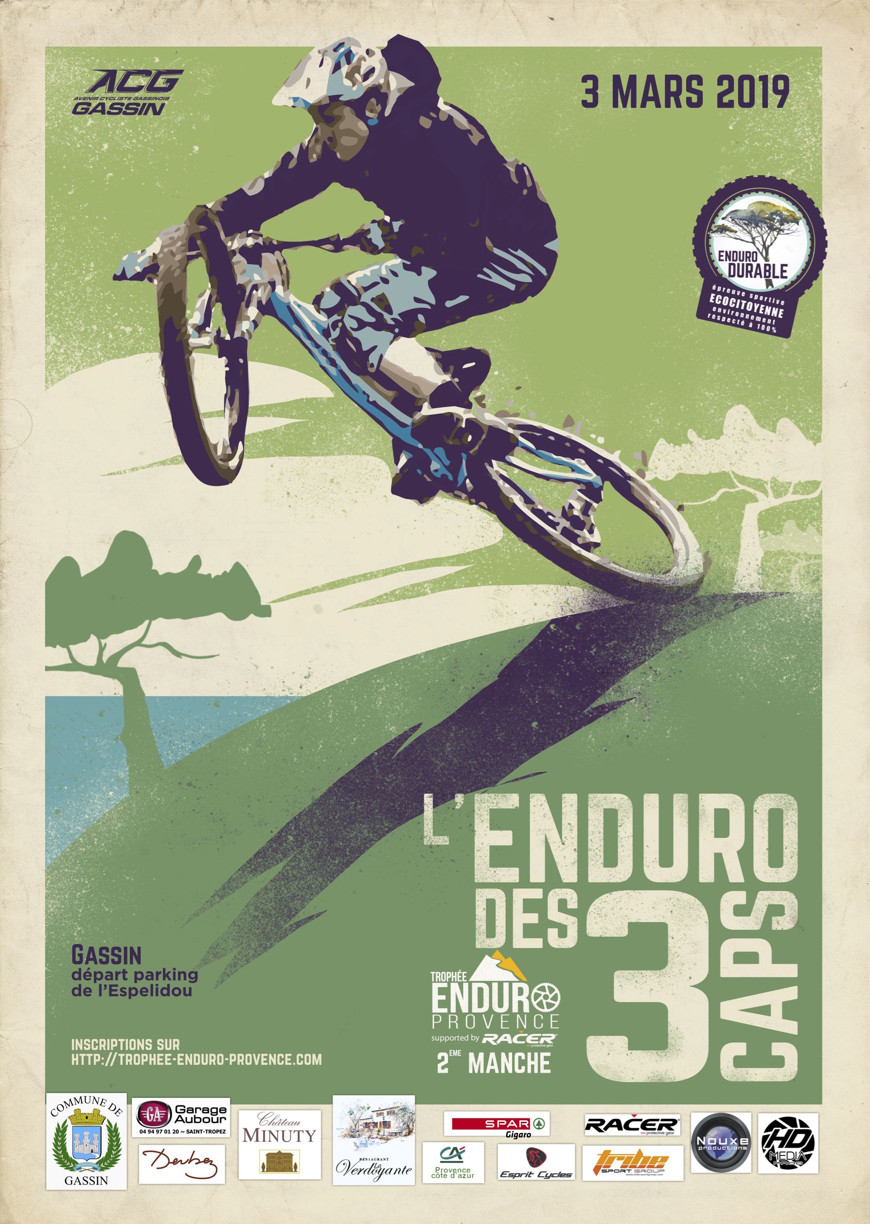 Affiche Enduro des 3 Caps 2019
